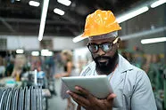 Engineer on Tablet